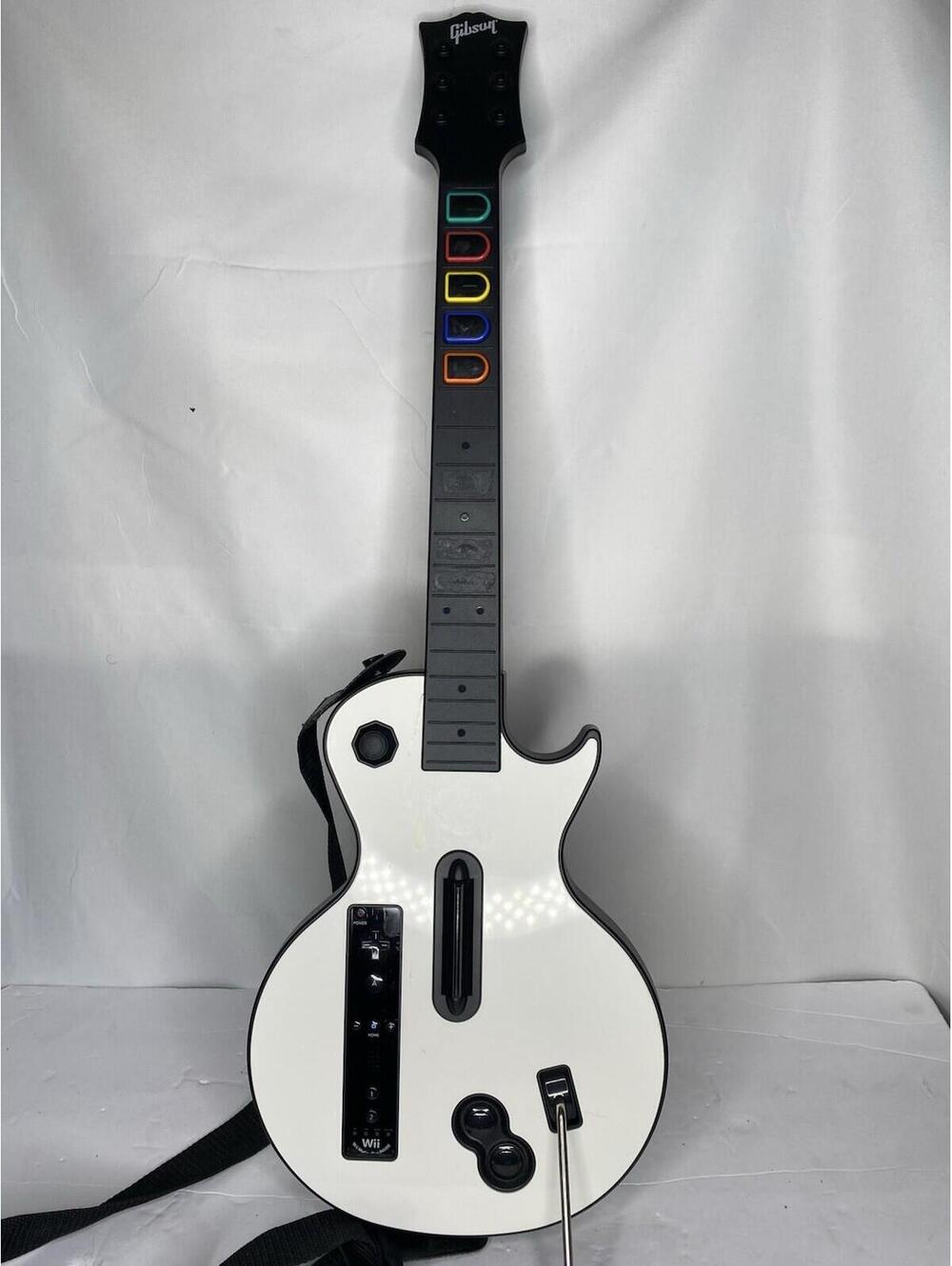 Guitar Hero Les Paul Wireless Guitar Controller White for Nintendo Wii